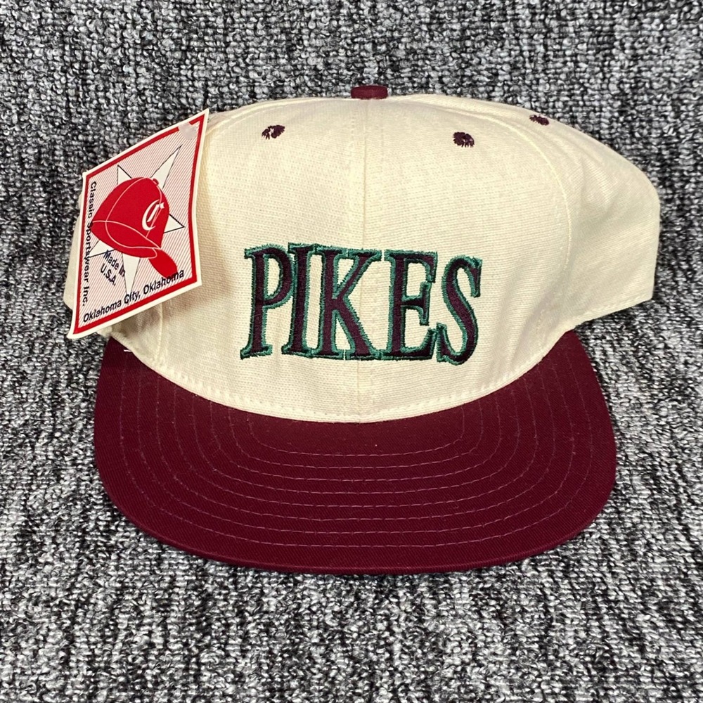 VTG NWT Pikes Pi Kappa Alpha Snapback Hat Cap Made in USA Classic Sportswear